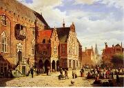 unknow artist European city landscape, street landsacpe, construction, frontstore, building and architecture.026 oil painting picture wholesale